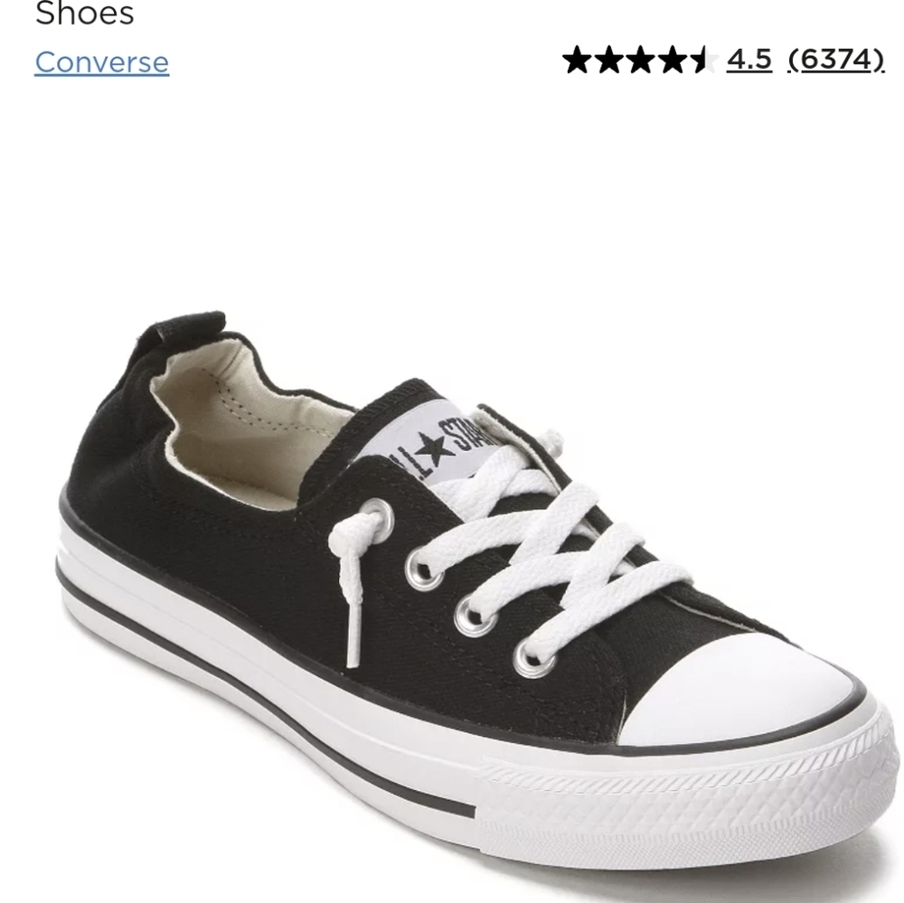 Converse Black Sneakers Classic Low-Top Design